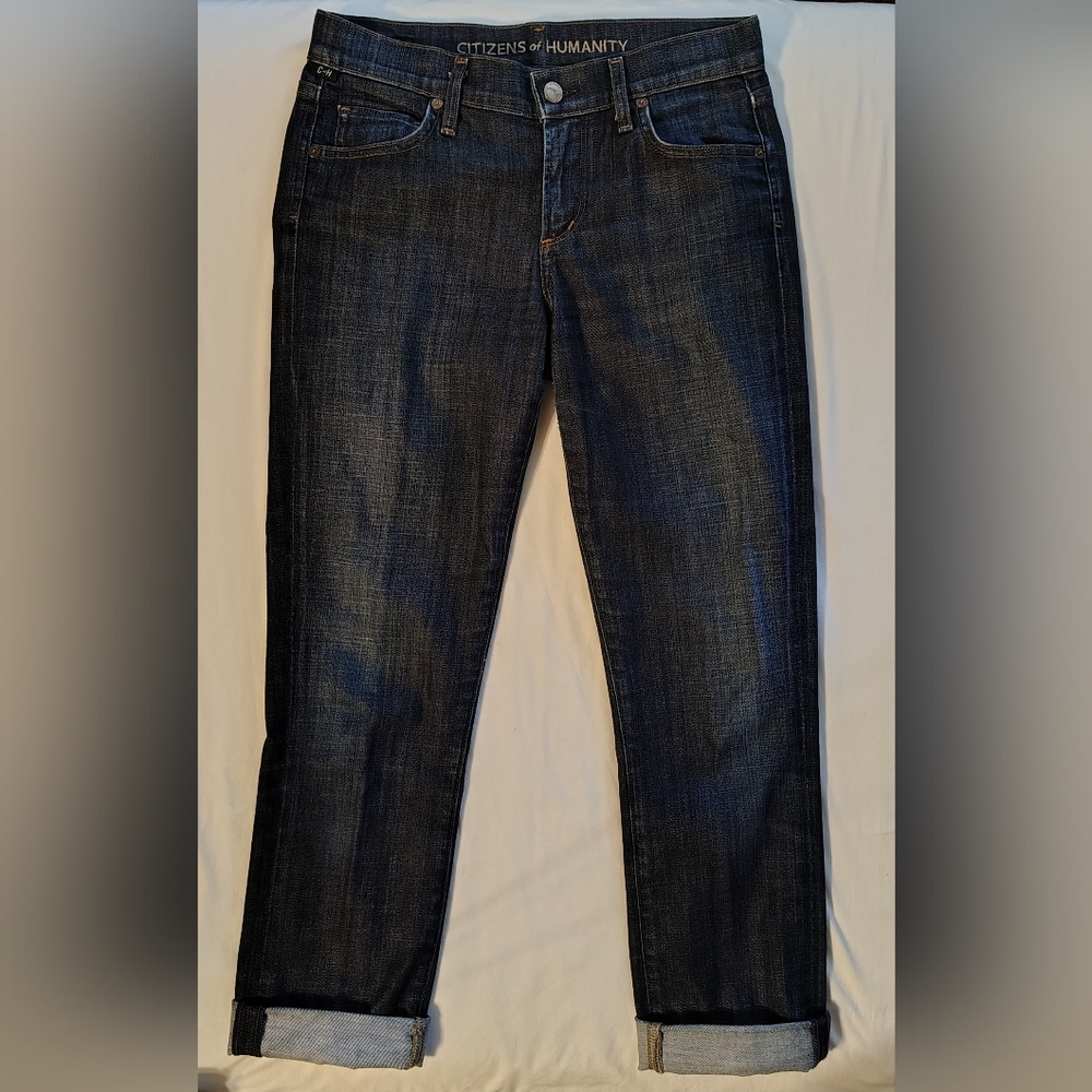 Citizens Of Humanity Emerson Mid Rise Relaxed Cropped Size 25 Jeans 28 X 25 NWOT
